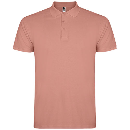 Polo pour homme coton 200gr personnalisé Star ROLY Orange argile